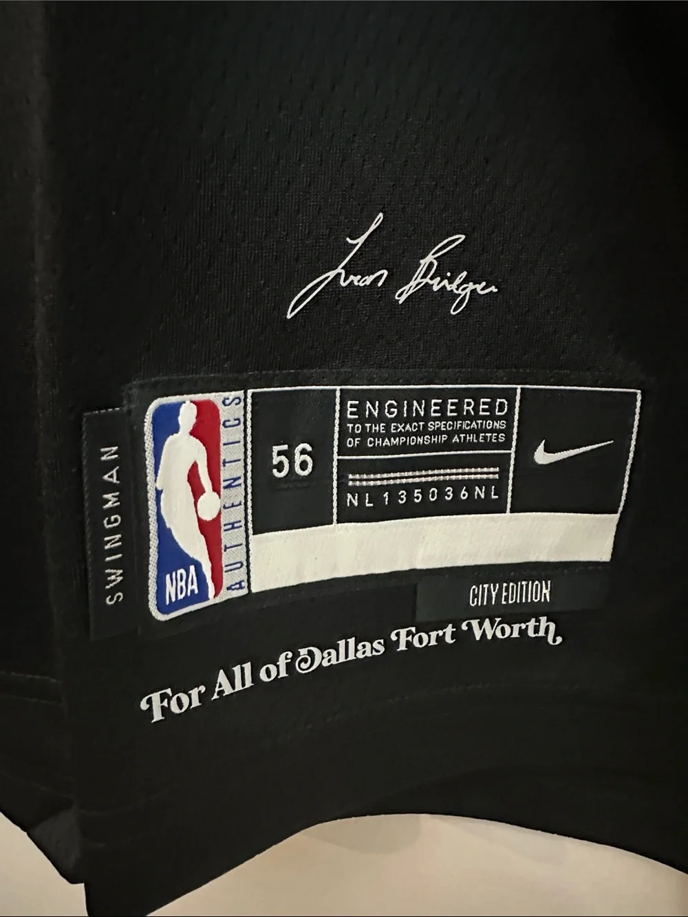 Nike Black NBA Mavericks Basketball Jersey XXL